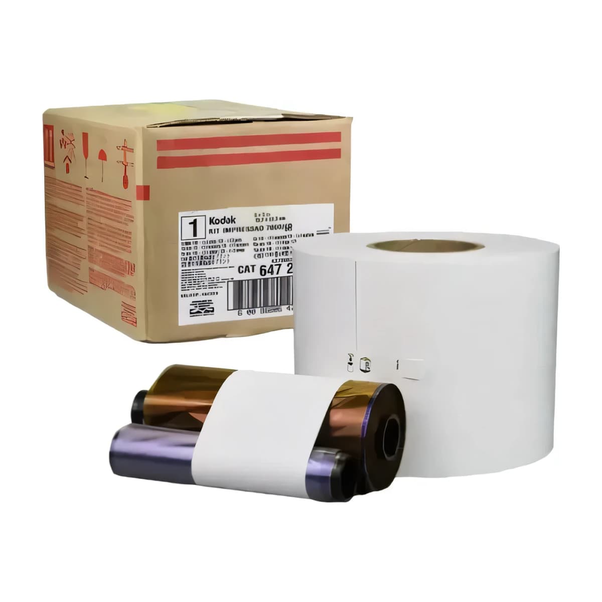 Papel Fotográfico + Ribbon Kodak 7000 — Kit Original (10×15 e 15×20)