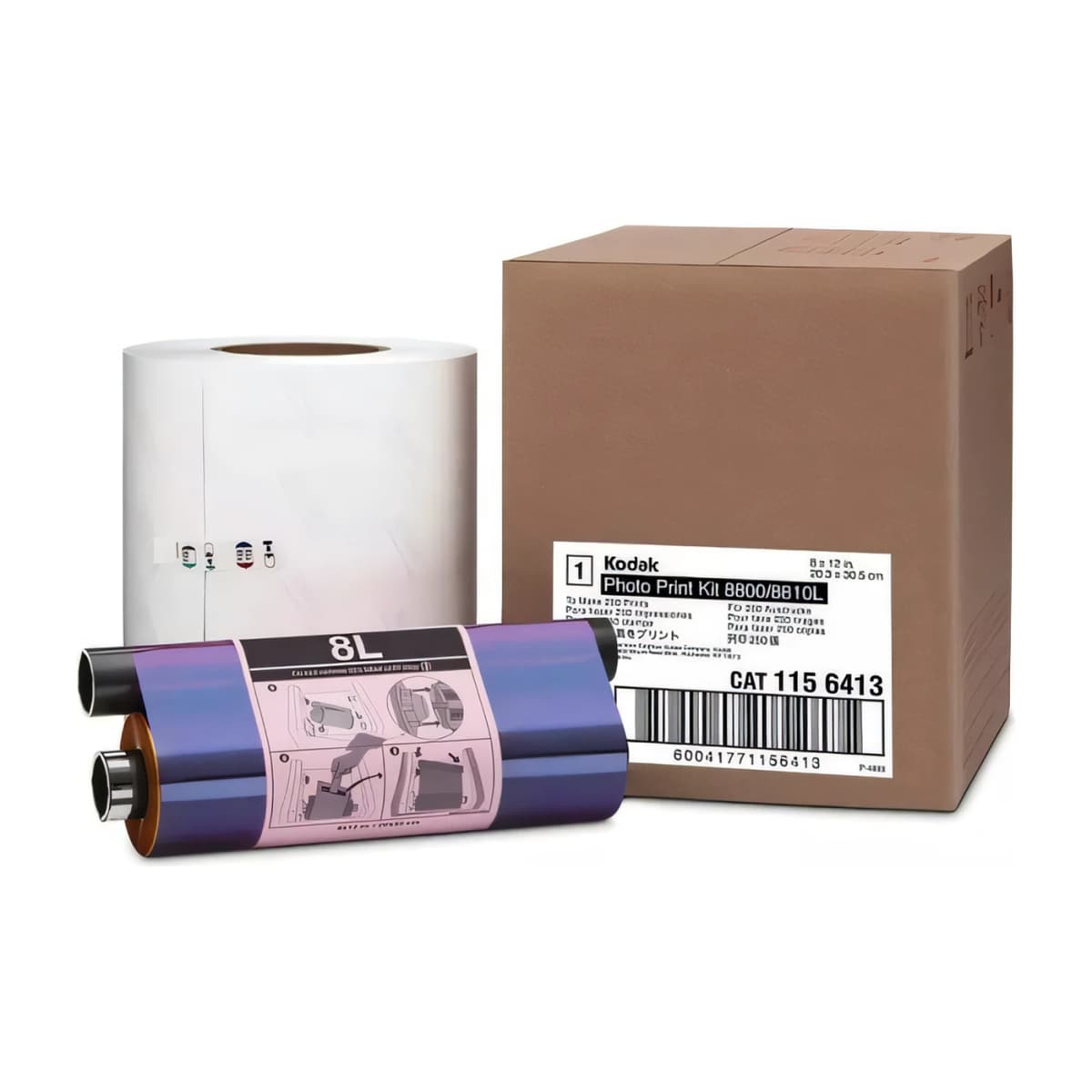 Papel Térmico + Ribbon Kodak 8800 / 8810 — Kit Original (20×30)